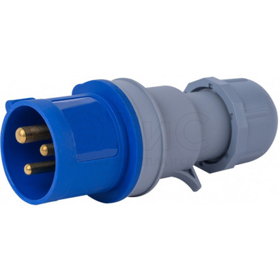 Вилка кабельная 32А 220В IP44 2Р+РЕ ВП-103